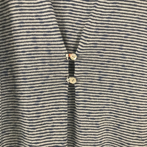 Puella Blue Striped Hooded 3/4 Sleeve Tunic Small - Picture 6 of 8